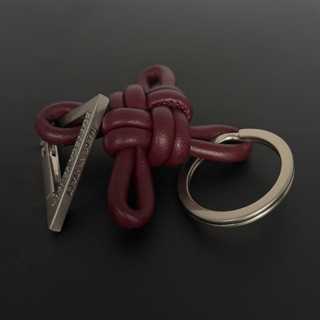 美品 ボッテガヴェネタ キーリング キーホルダー レザー トライアングル