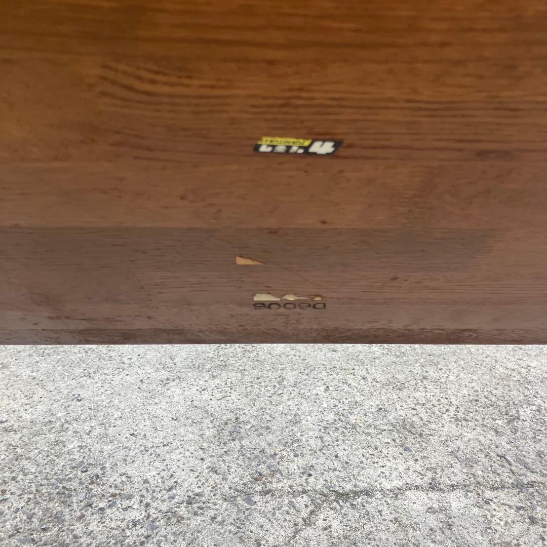 北欧レトロ カリモク ルスティック 大型 木製ダイニングテーブル 古家具