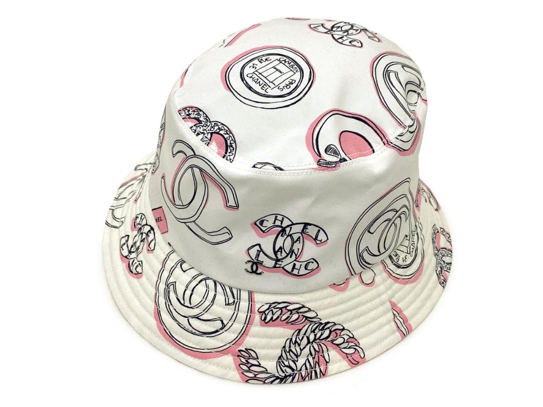 値下 CHANEL シャネル コットン バケットハット
