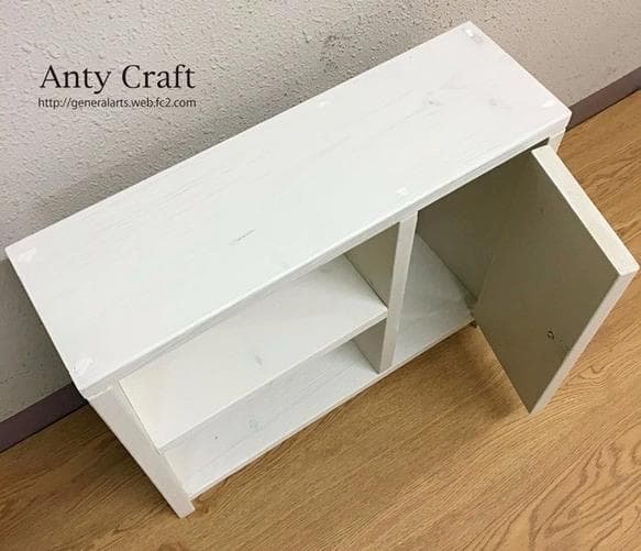 【サイズオーダー可】【引取可能】無垢材　目隠し扉がついた！トイレ収納 W/Ｗ