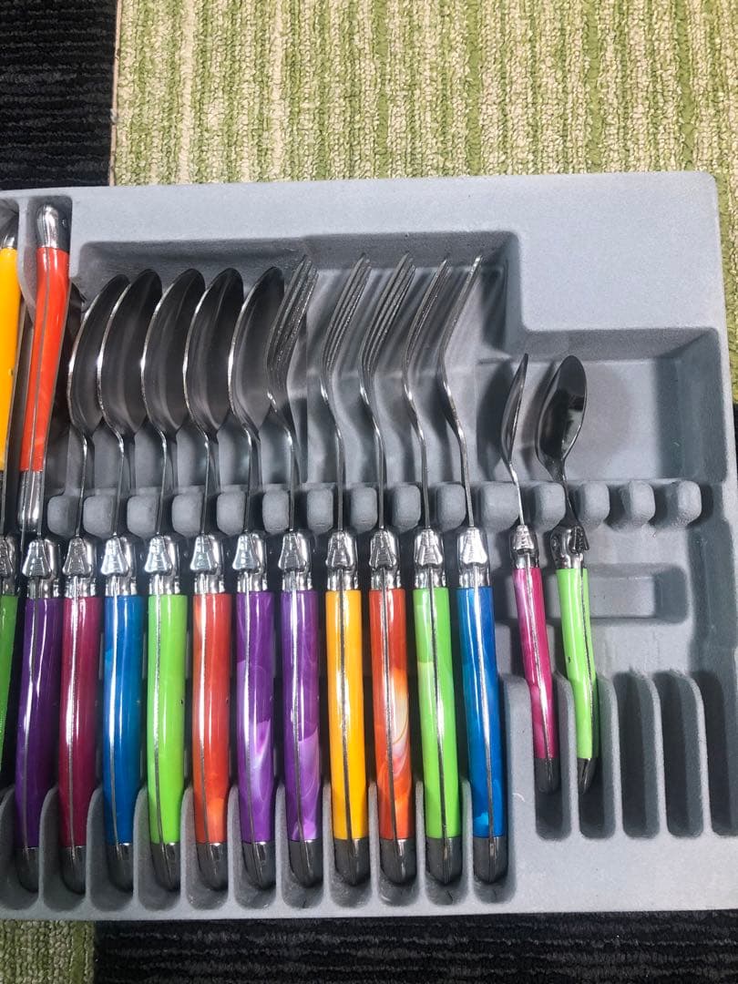 未使用 Laguiole ラギオール カトラリーセット 21本 専用ケース付き