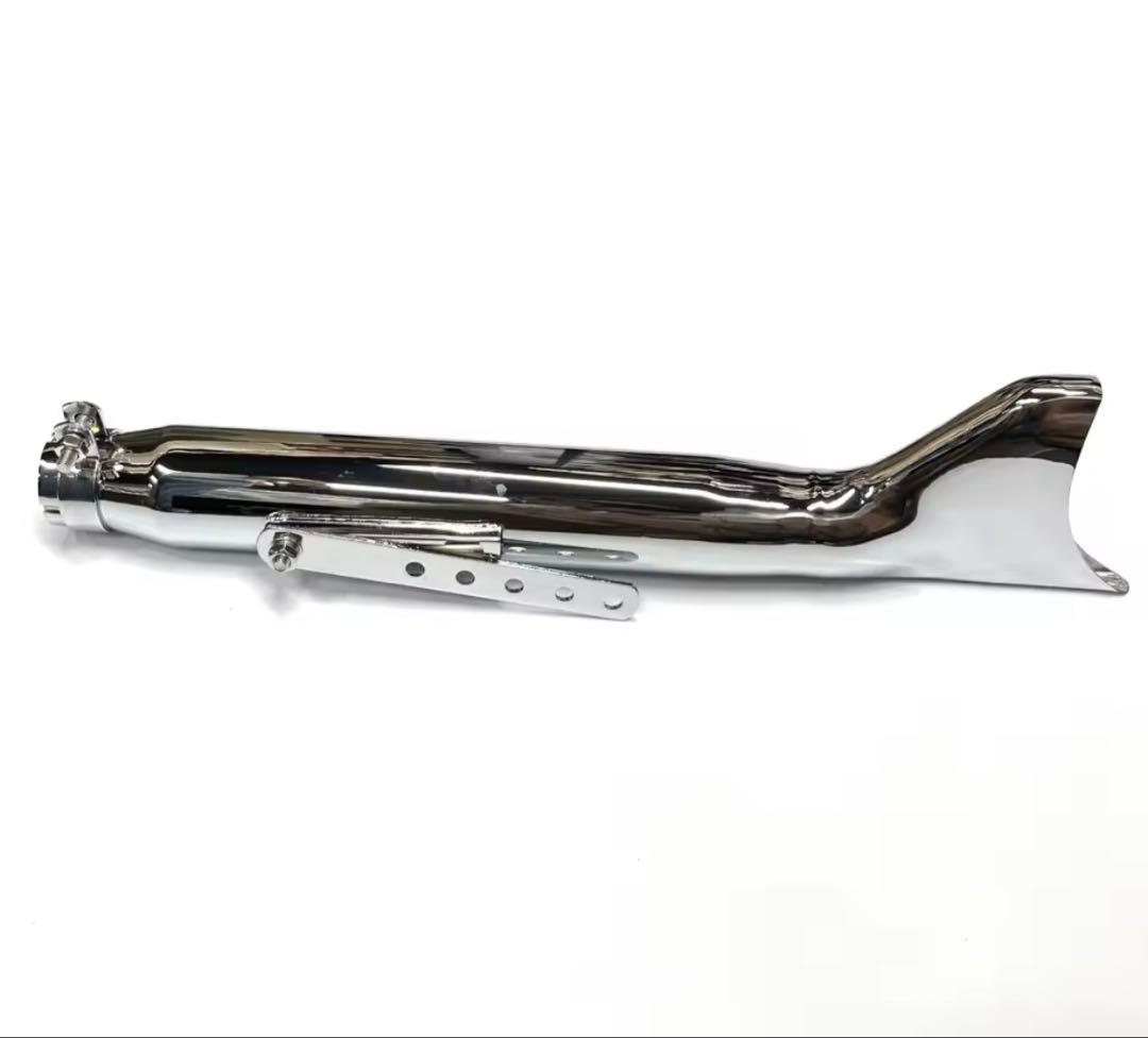 バイク フィッシュテール マフラー 左右 SR400 W400 ドラッグスター