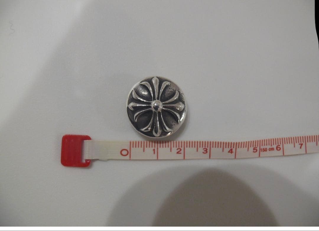 CHROME HEARTSクロムハーツ クロスボールボタンヘアゴム シルバー