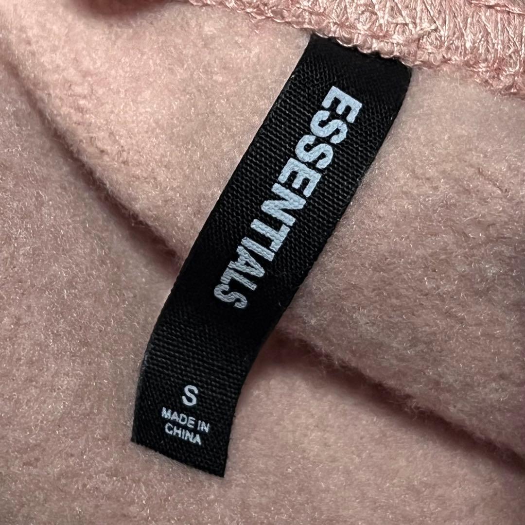 fog essentials スウェットパンツ反射フォント　ピンク裏起毛