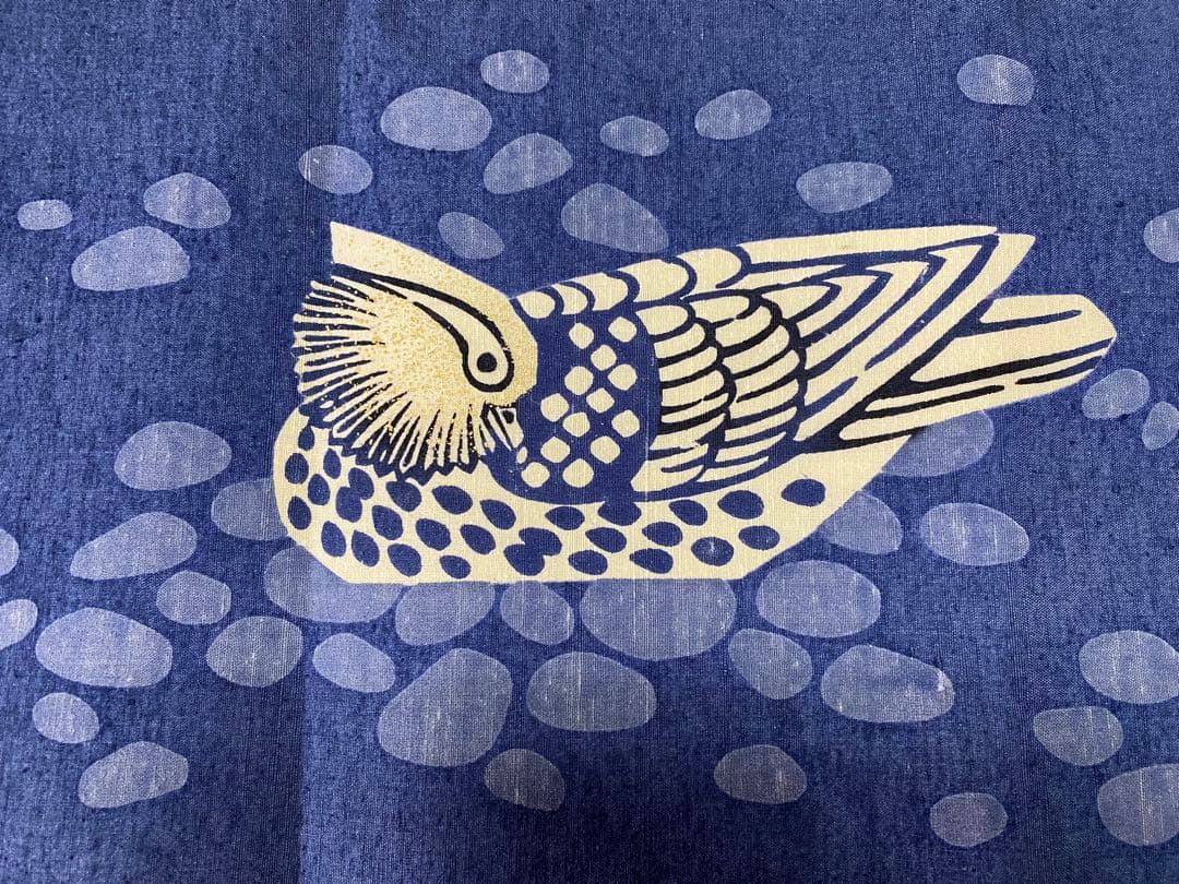 人間国宝　羽田登喜男作　卓布