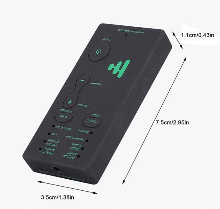 携帯 ボイスチェンジャー Qiilu外付けサウンドカードポータブルミニボイス