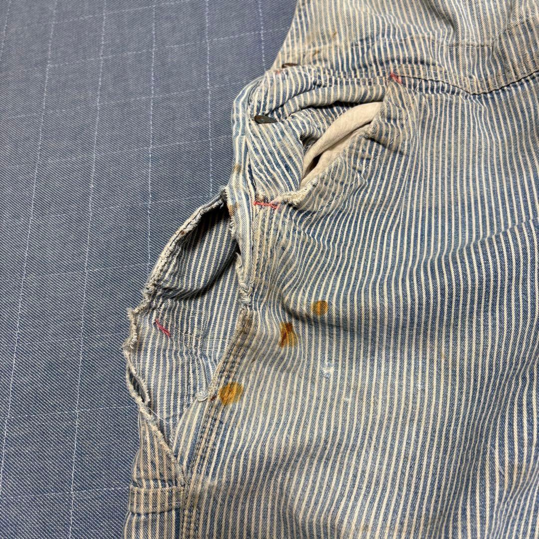 襤褸 60s bigmac ヒッコリー オーバーオール フェード 雰囲気◎