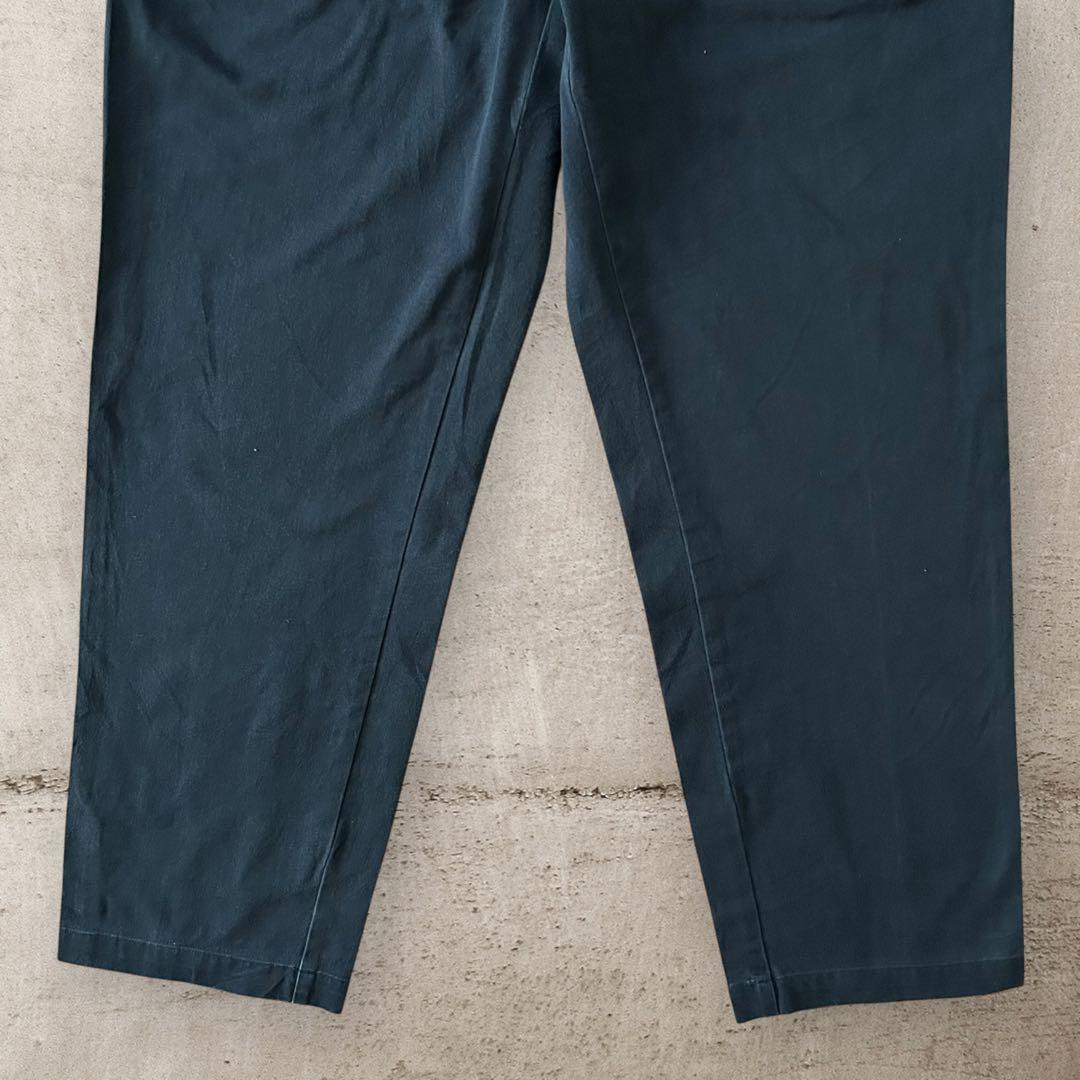 PoloRalphLaurenANDREWフェードブラックポロチノ墨黒W36古着