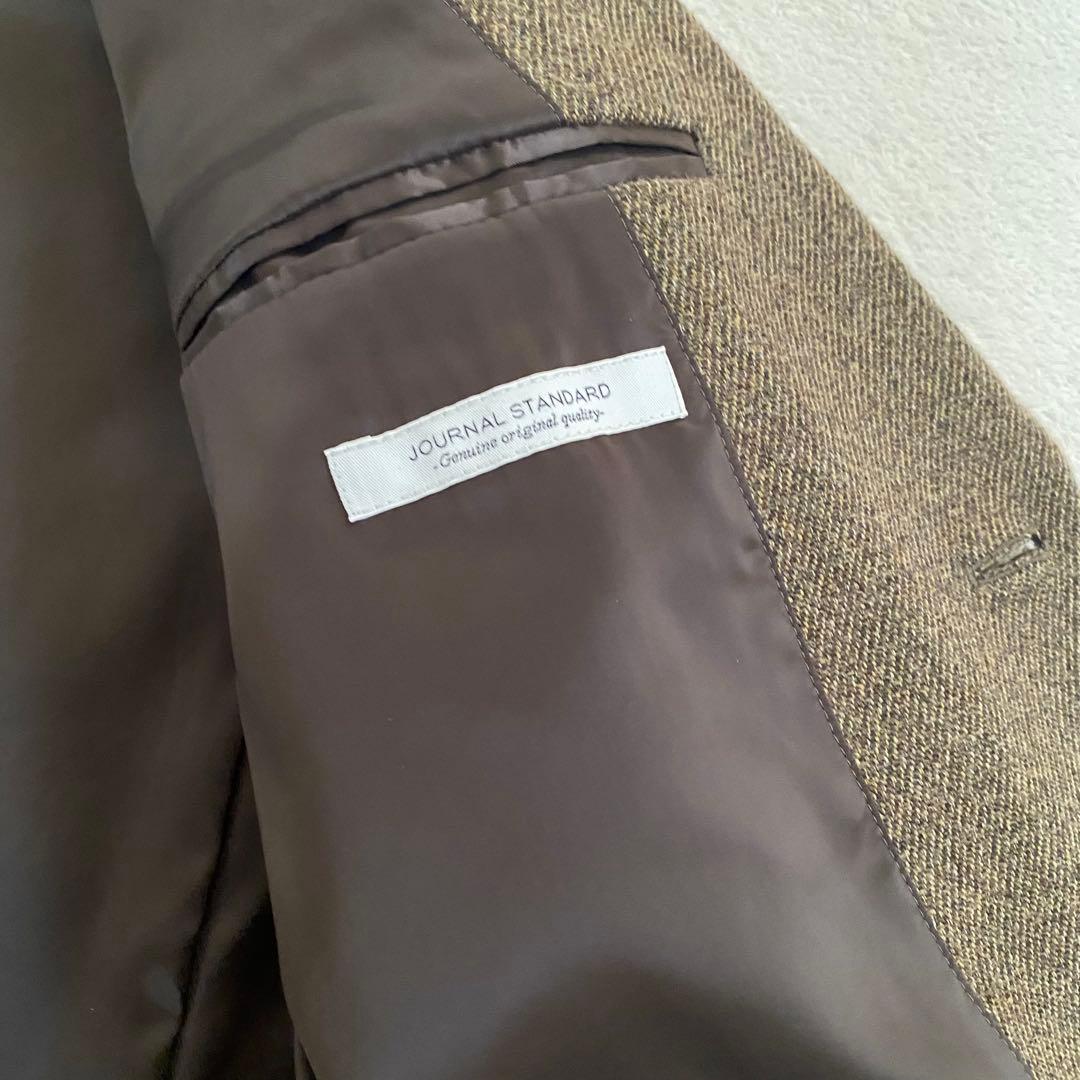 ジャーナルスタンダード　メンズスーツ上下セットアップブラウン系ジャケット