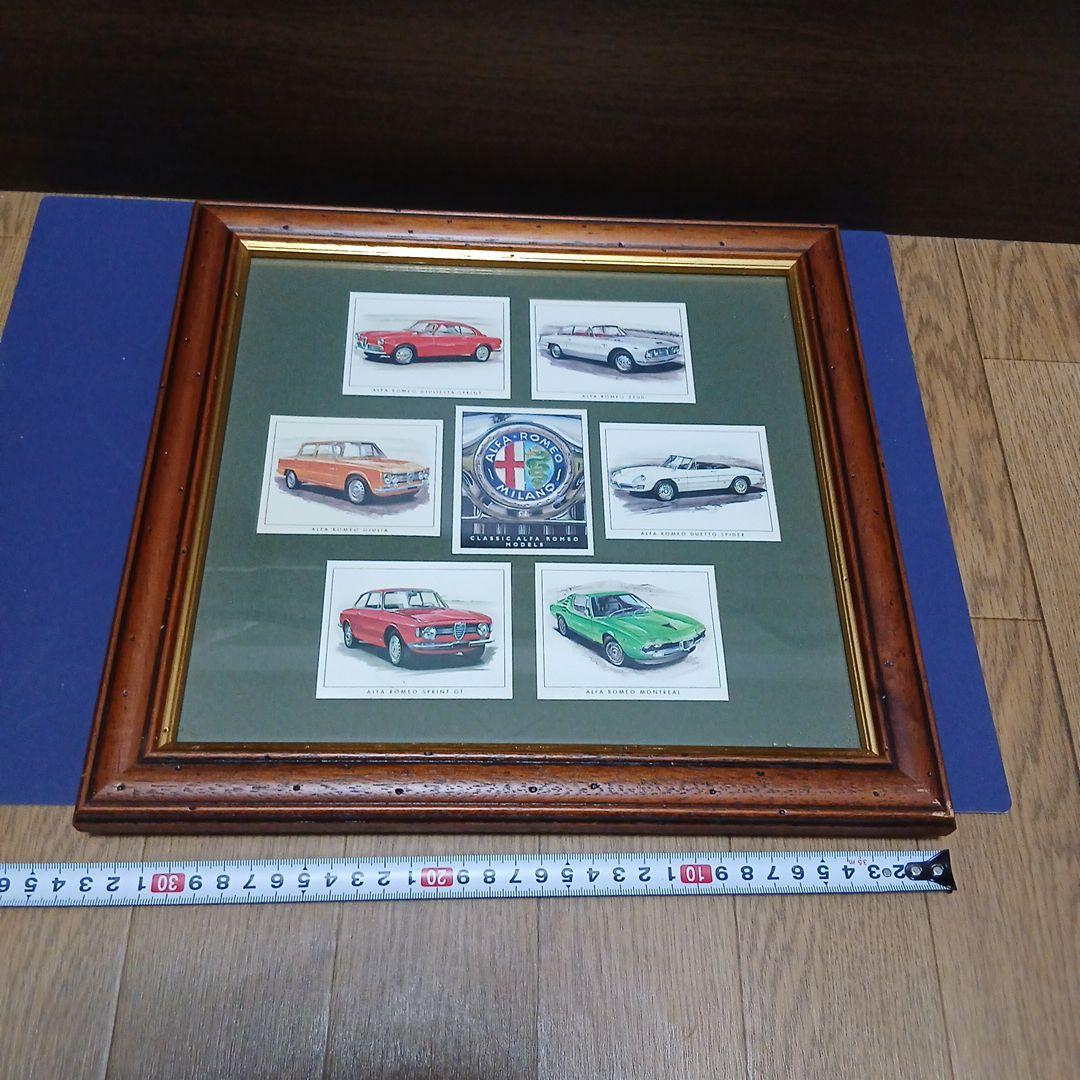 Alfa Romeo イラスト　額縁