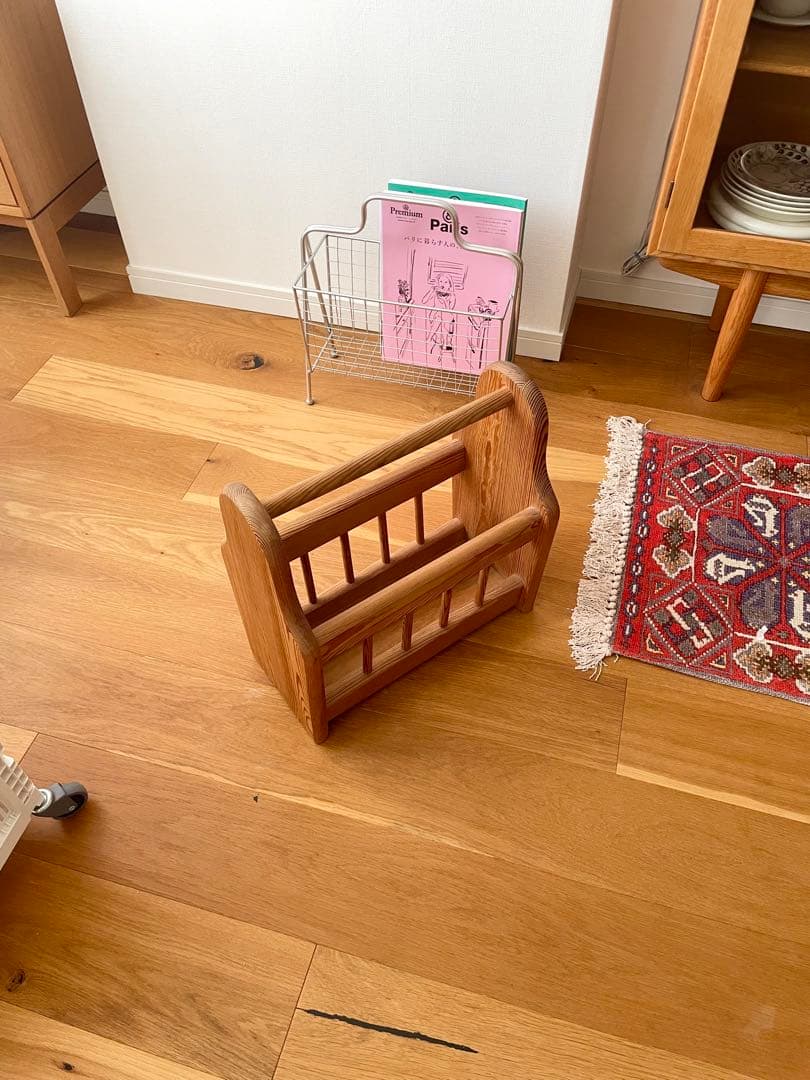 パインウッド マガジンラック 北欧ヴィンテージ