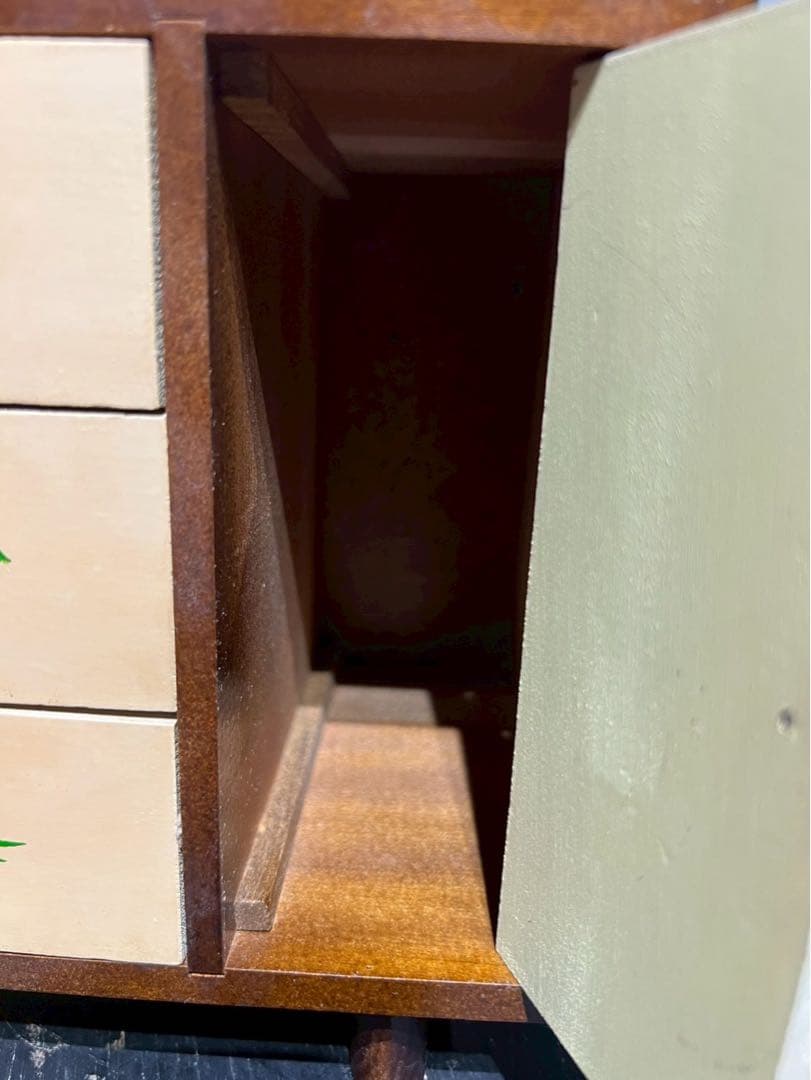 希少 花柄 小物入れ 昭和レトロ 当時物　　インテリア レトロポップ