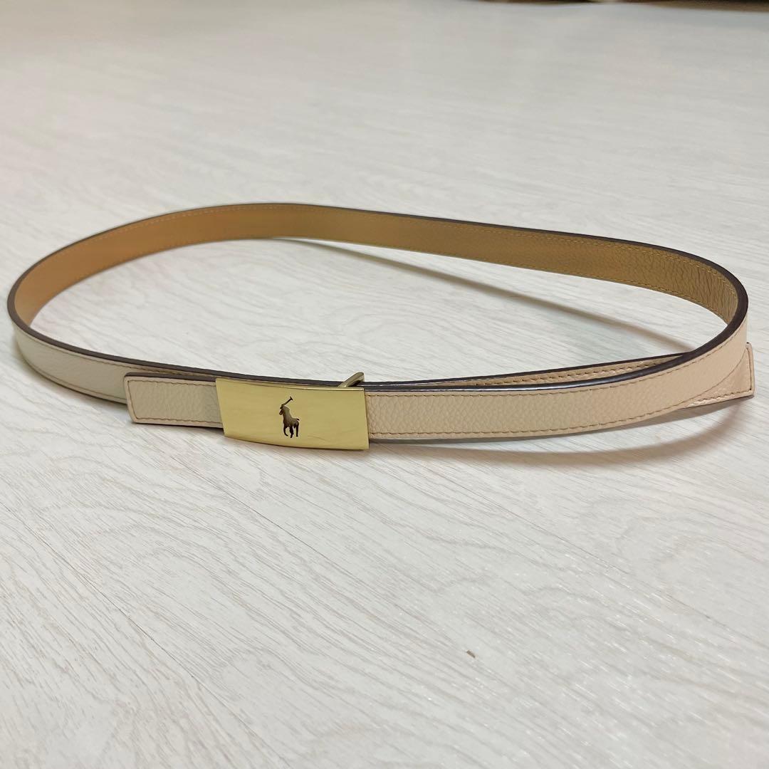 PoloIDリバーシブルヴァケッタレザーベルトポロラルフローレンralphポロ