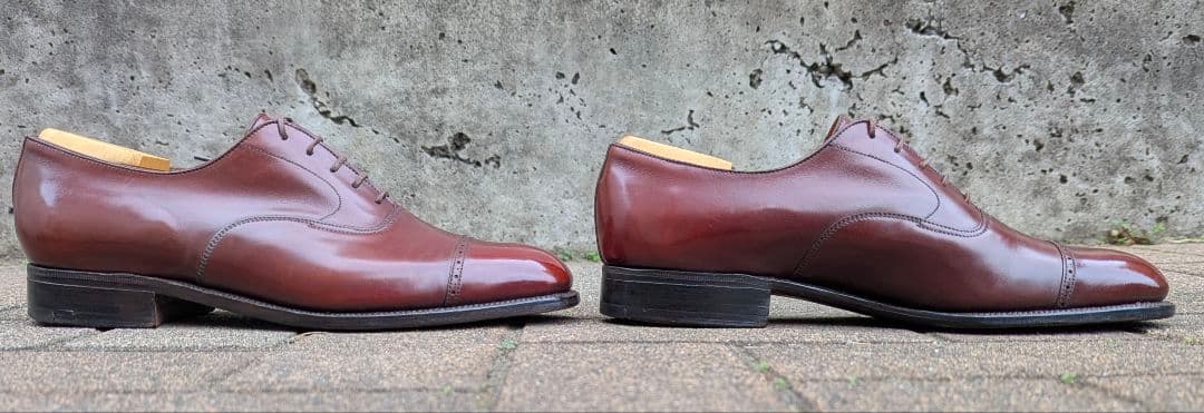 【クリスマスセール】J.M.WESTON300パンチドキャップトゥ7.5D超美品