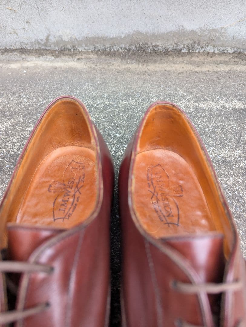 【クリスマスセール】J.M.WESTON300パンチドキャップトゥ7.5D超美品