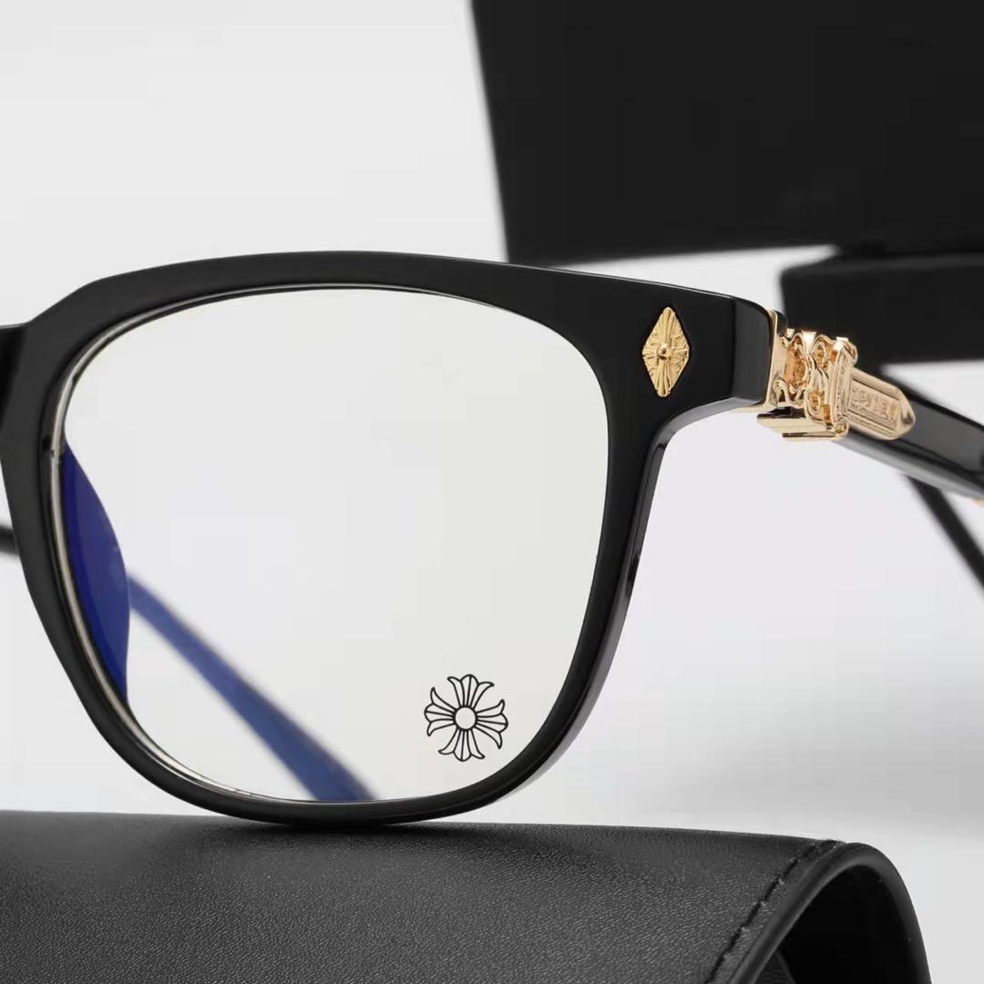 つうぃぺん 装飾ゴールド伊達メガネ