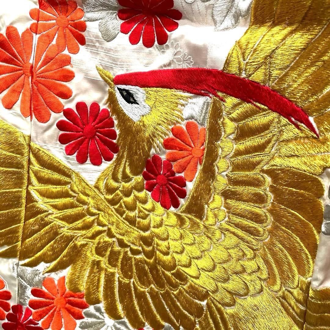 ◼️白地掛下　豪華　金銀糸刺繍　リメイクにも