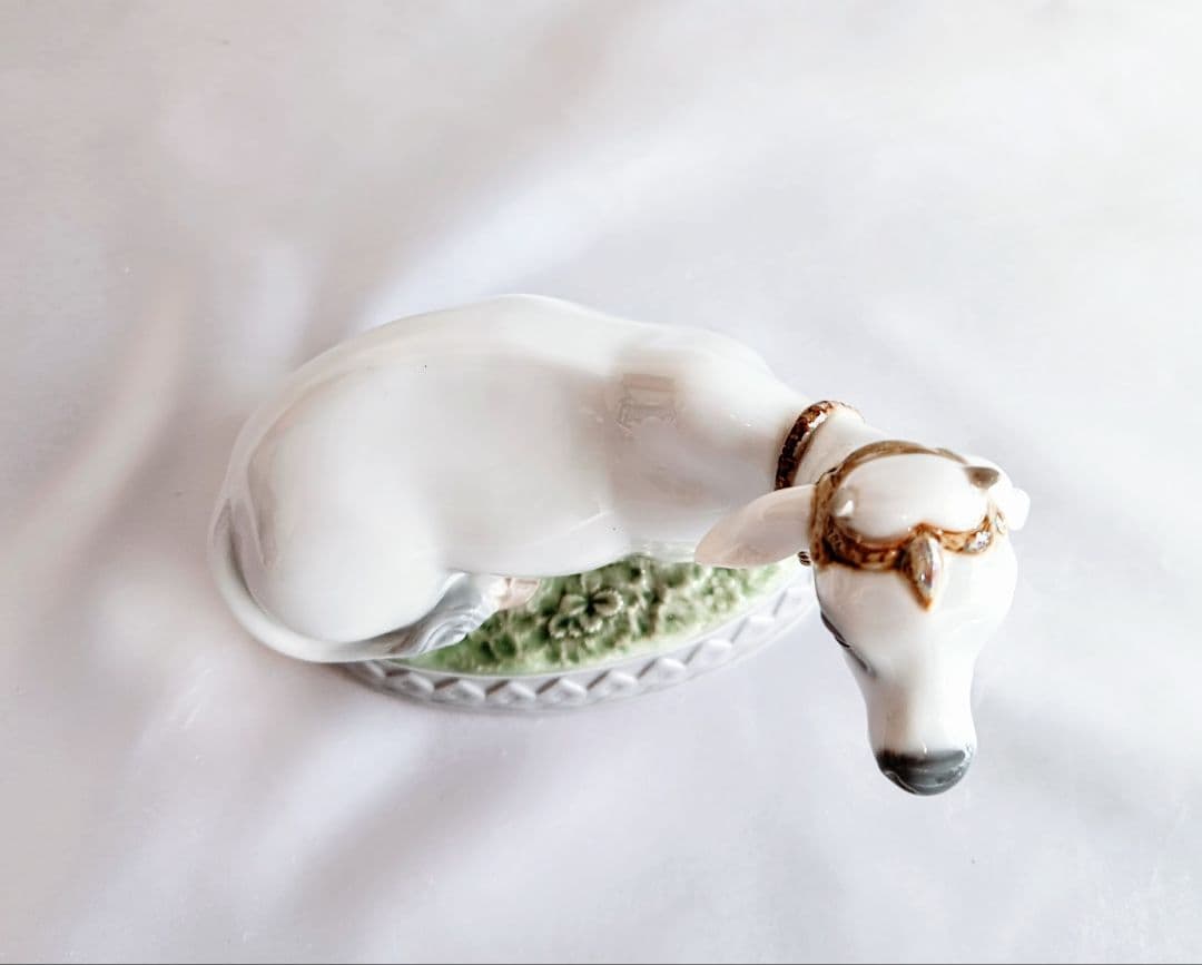 あろま　【ヘレンドインドの華ボンボニエール】＋【リヤドロ聖なる牛】