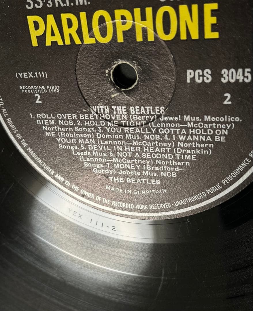 UKOrg ビートルズ With The Beatles 稀少ステレオ初版