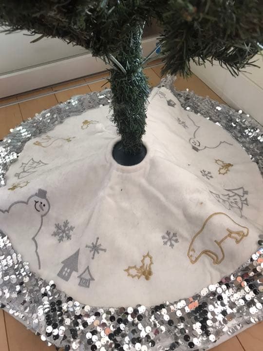 クリスマスツリー150センチ　ツリースカートつき