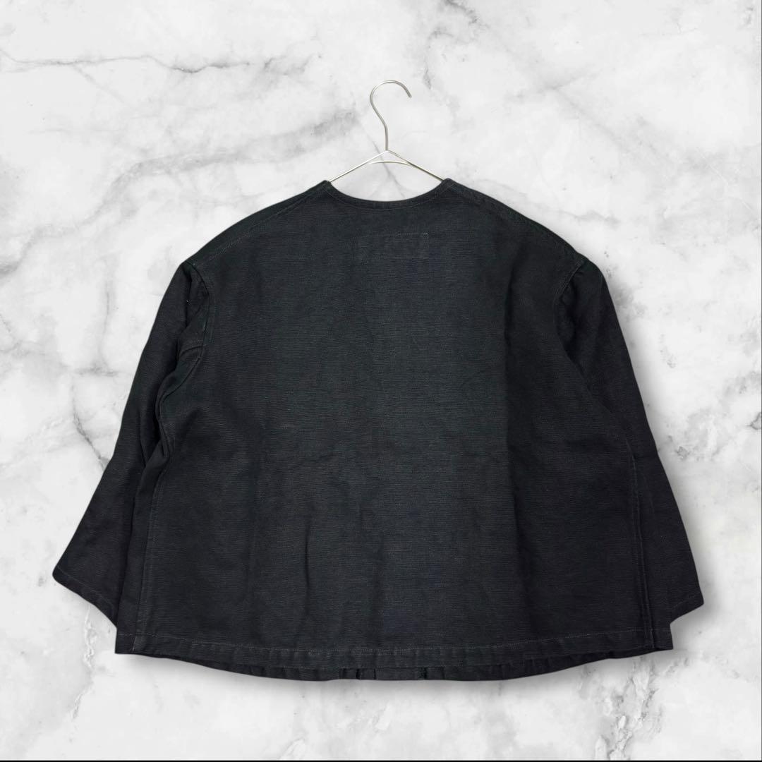 アーツアンドサイエンス ノーカラージャケット コート ブラック