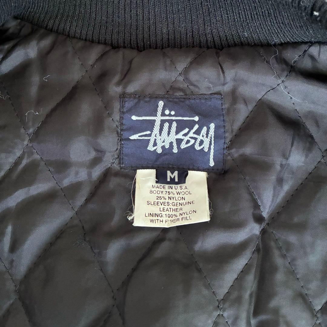stussy スタジャン 90s 紺タグ