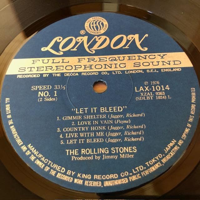ストーンズ レットイットブリード LPレコード 国内盤 名盤 d720y77