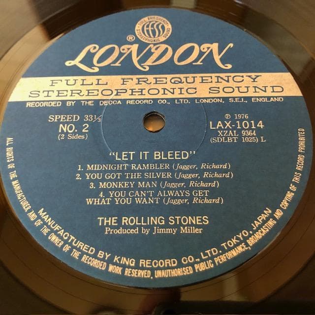ストーンズ レットイットブリード LPレコード 国内盤 名盤 d720y77