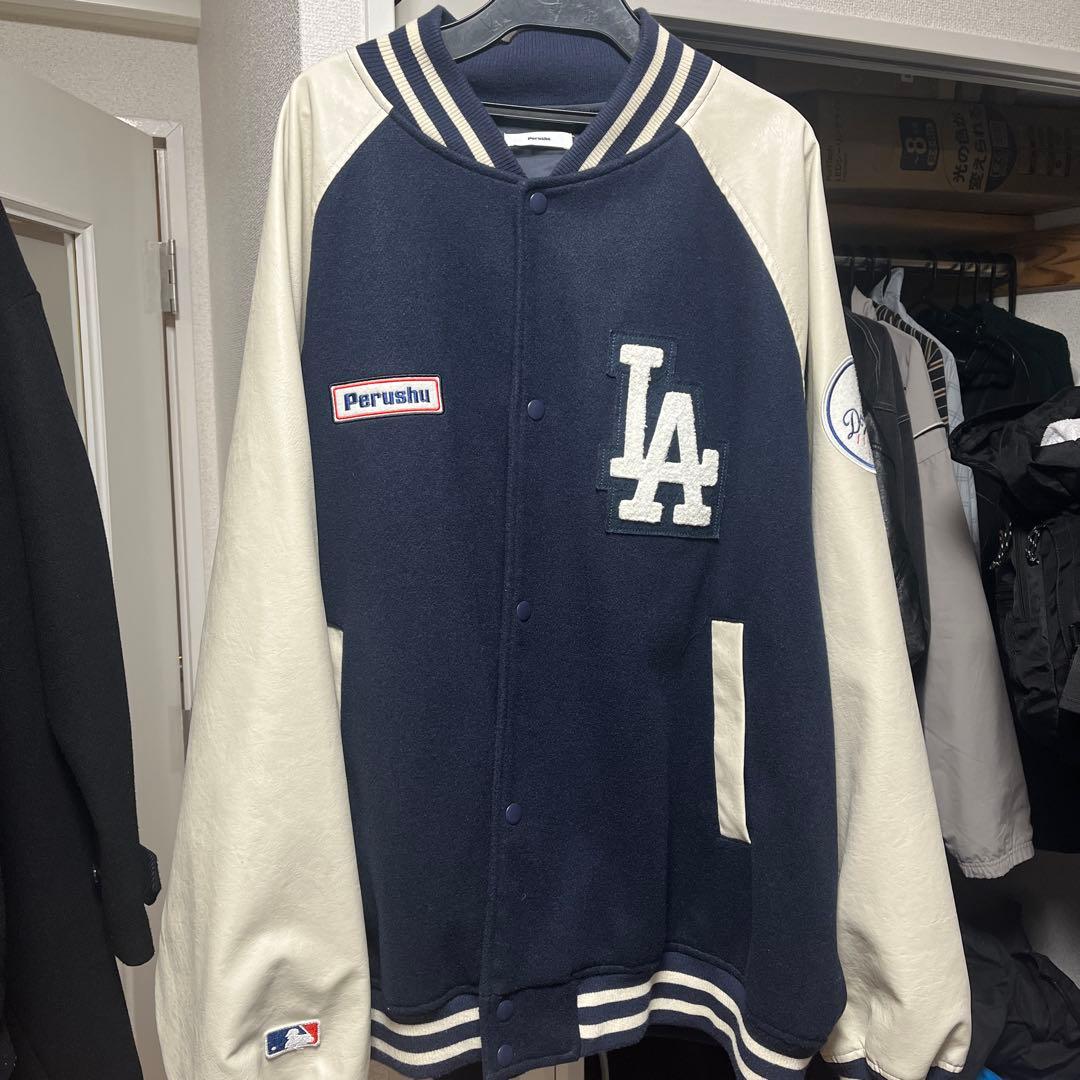 【Perushu×MLB】オーバーサイズスタジャン