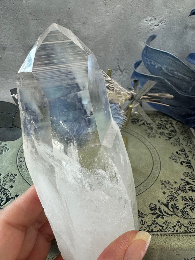 ブルーニードル　エンジェルラダー　レムリアンシード　スタンド付き　ビックピース