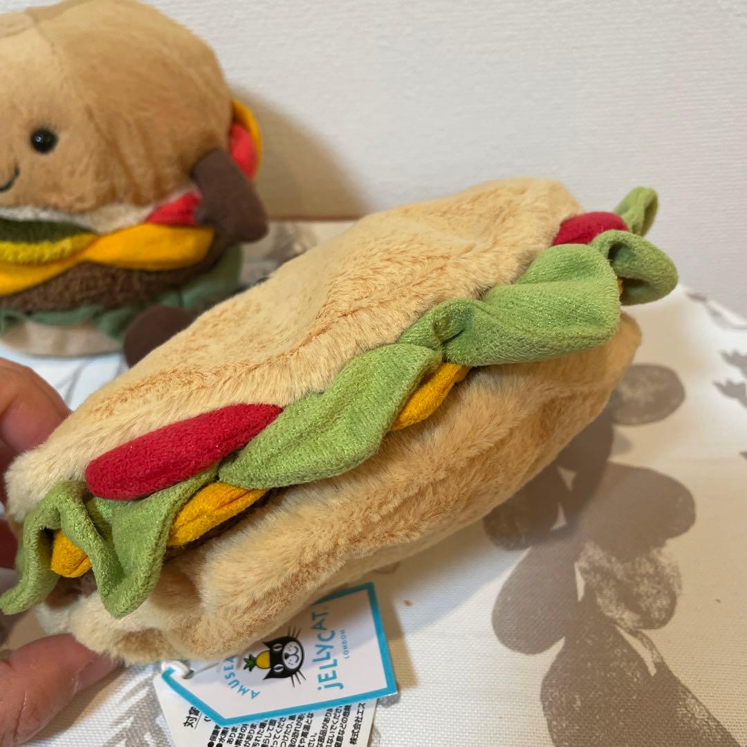 ジェリーキャット　 ぬいぐるみ ハンバーガー　タコス