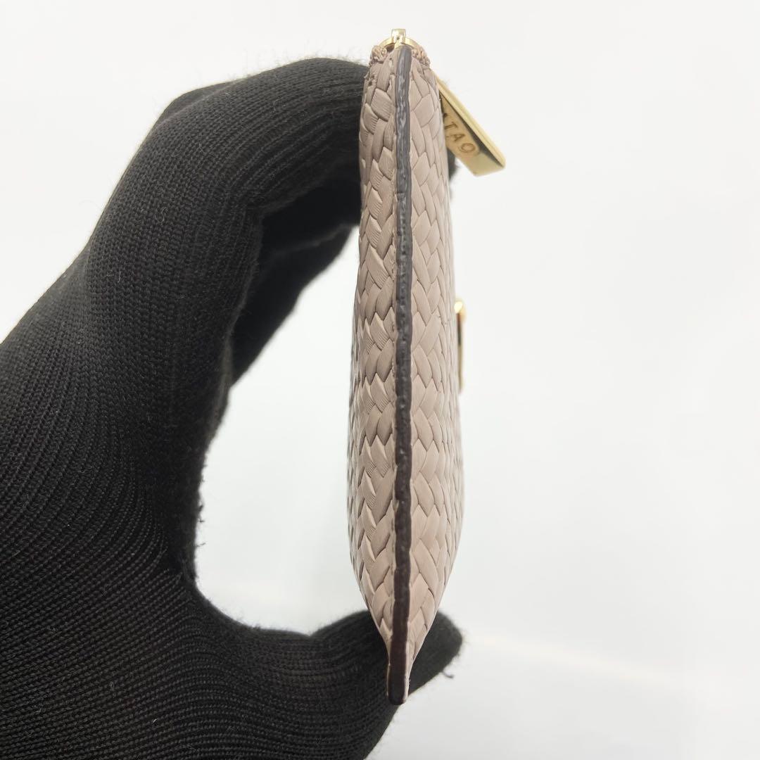 極美品　ATAO アタオ スリモ ピアッツァ レザー グレイッシュマロン