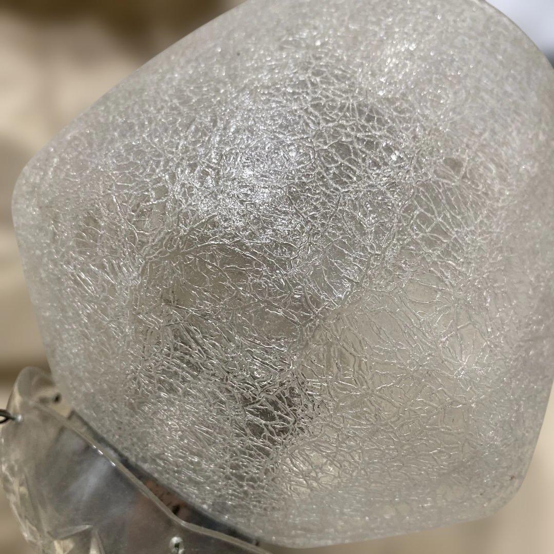 70s 和ヴィンテージ　昭和レトロ　ミッドセンチュリー　ガラス照明　壁付けライト