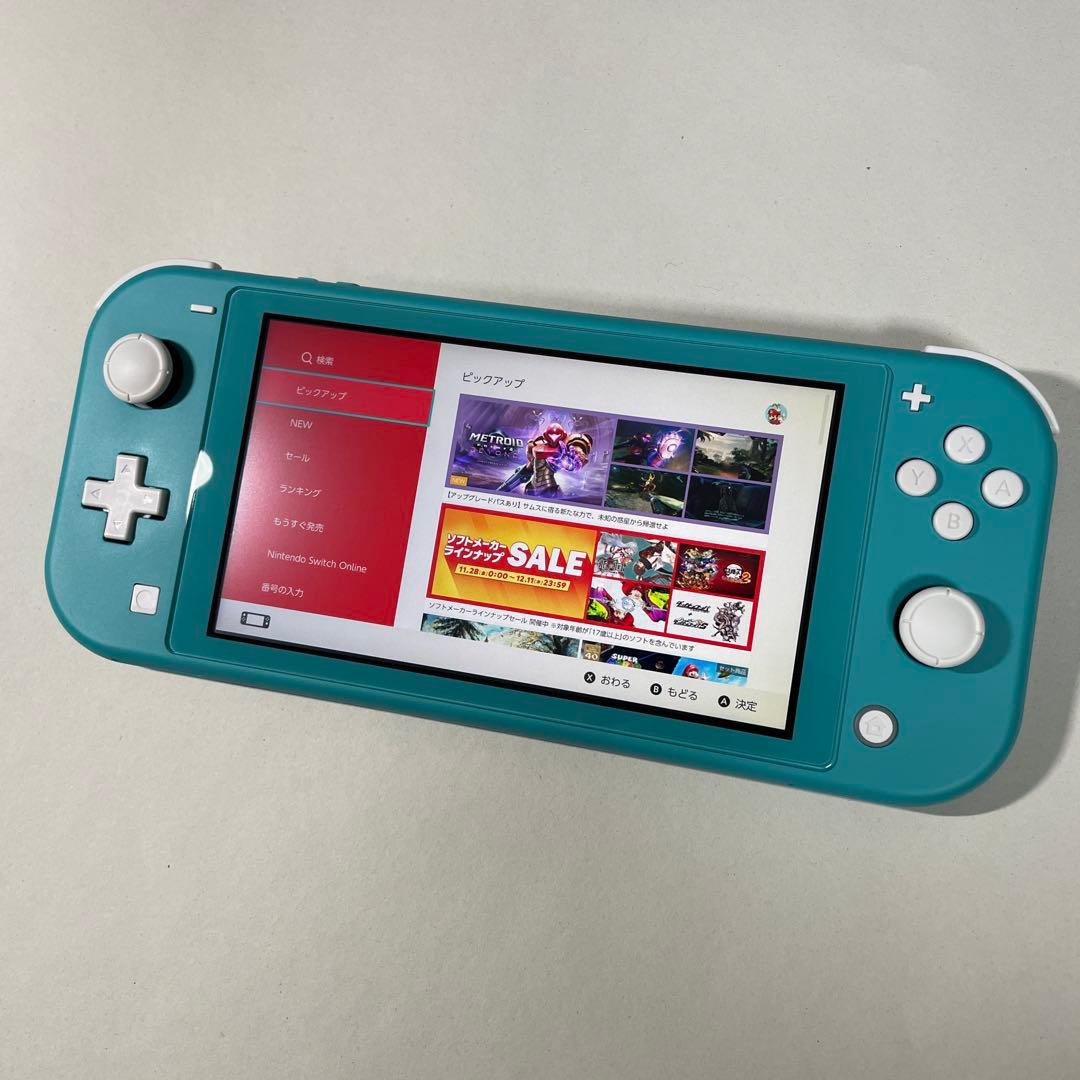 Nintendo Switch Lite ターコイズ 美品 SDカード ケース付