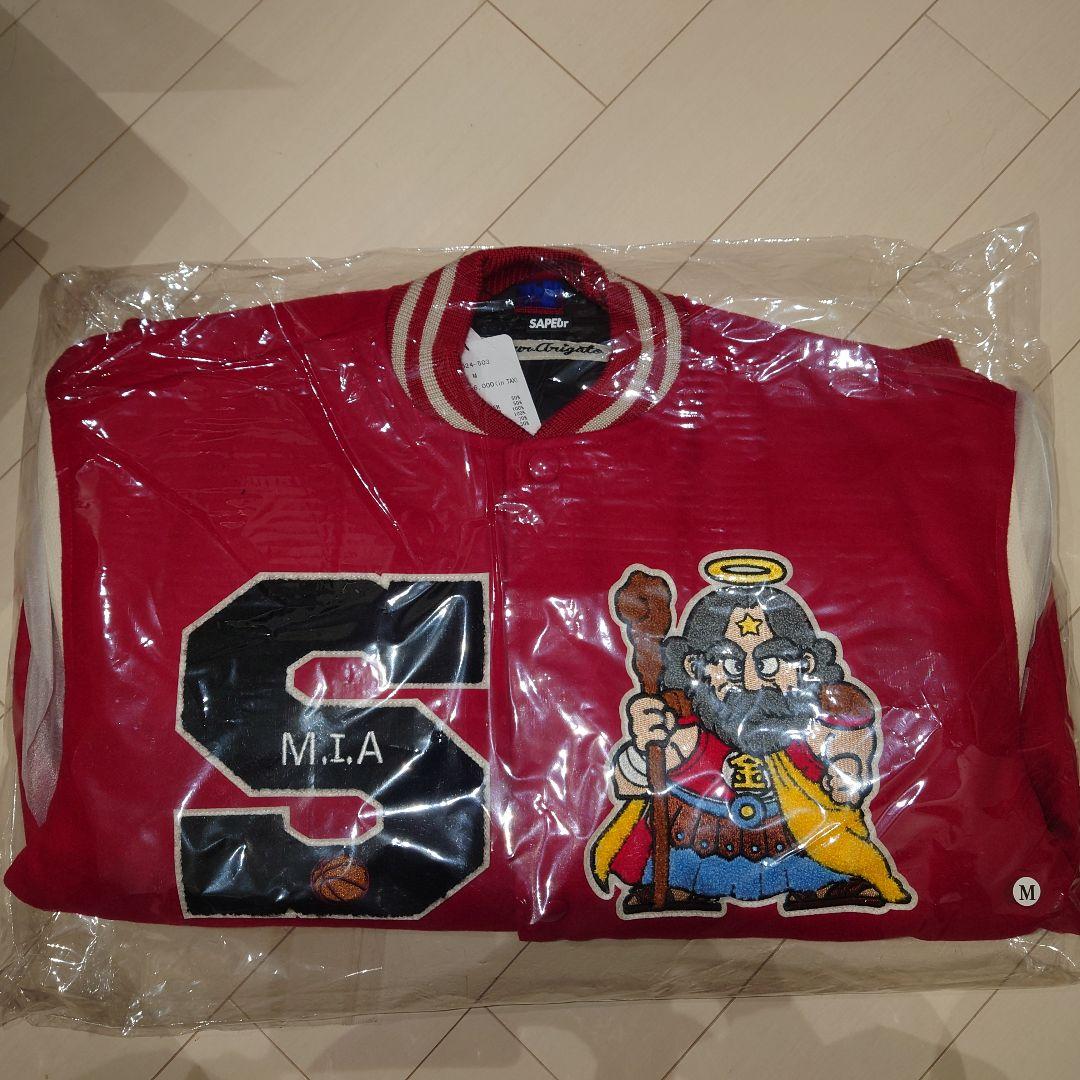 SAPEur サプール　ビックリマンスタジャン 赤M 新品ソックスセット