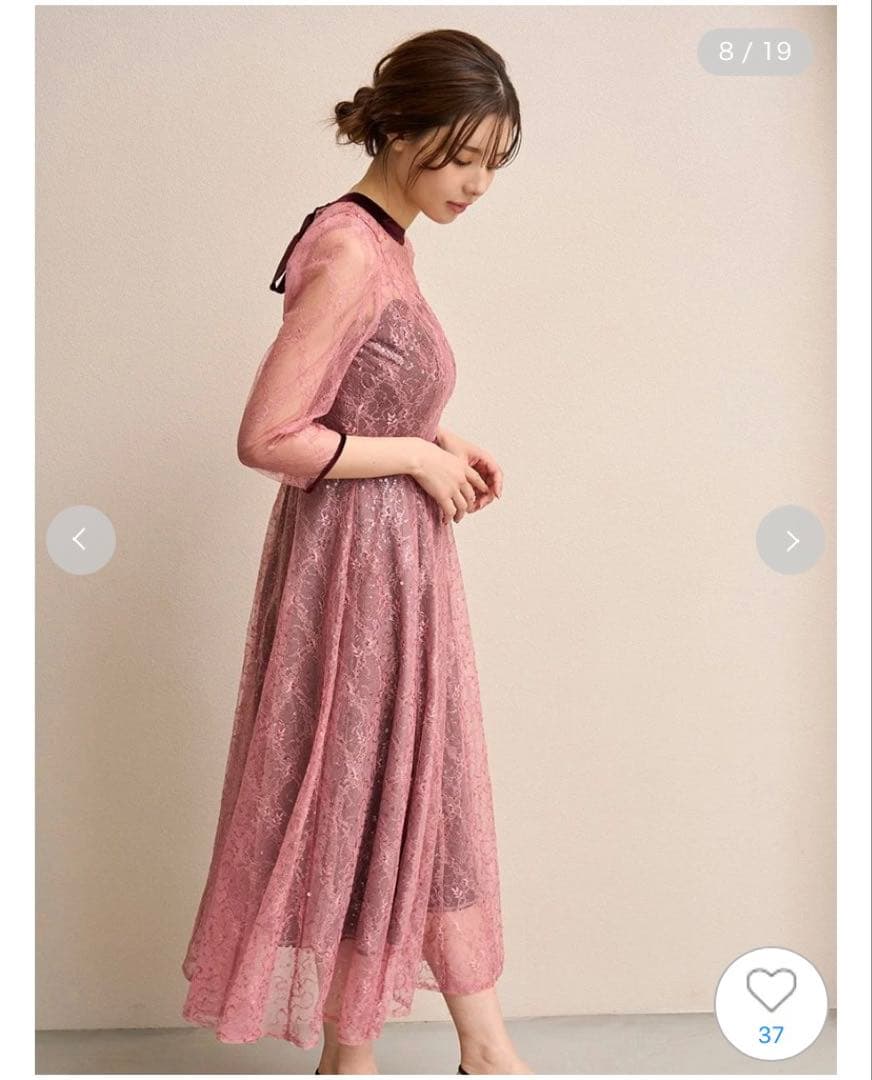 SN IDEL スパークルレースドレス