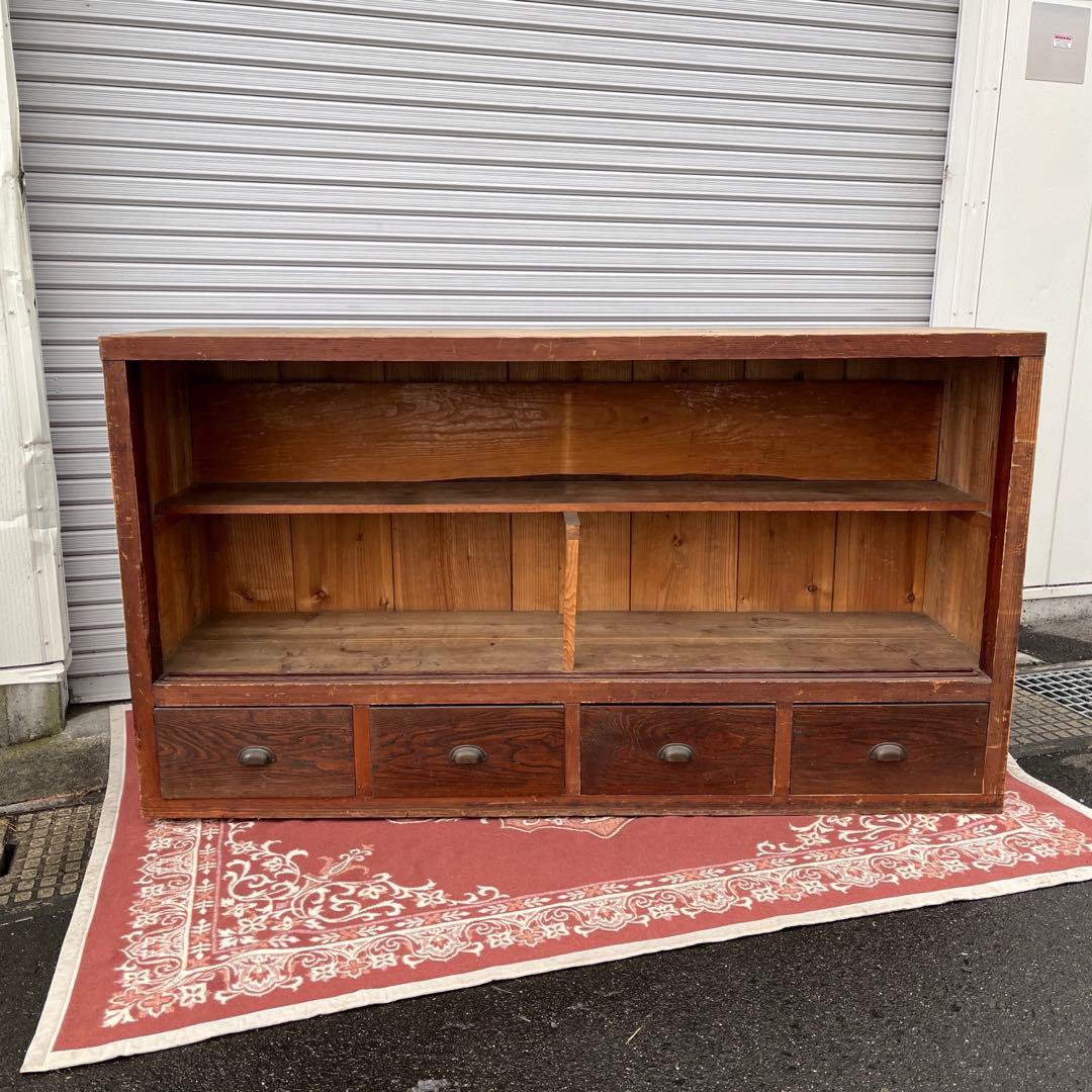 アンティーク古家具◼︎大型サイズ 木製家具 食器棚 本棚 水屋箪笥