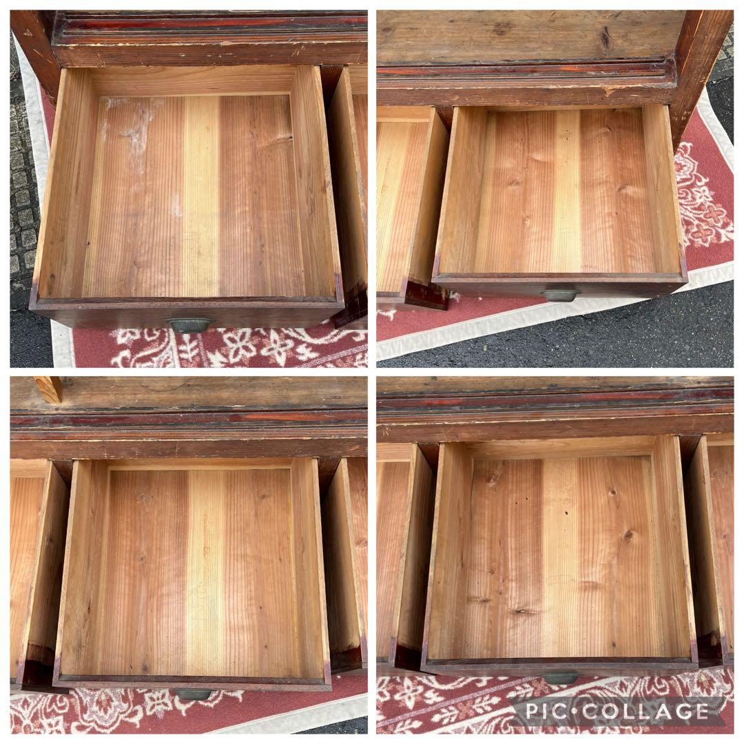 アンティーク古家具◼︎大型サイズ 木製家具 食器棚 本棚 水屋箪笥