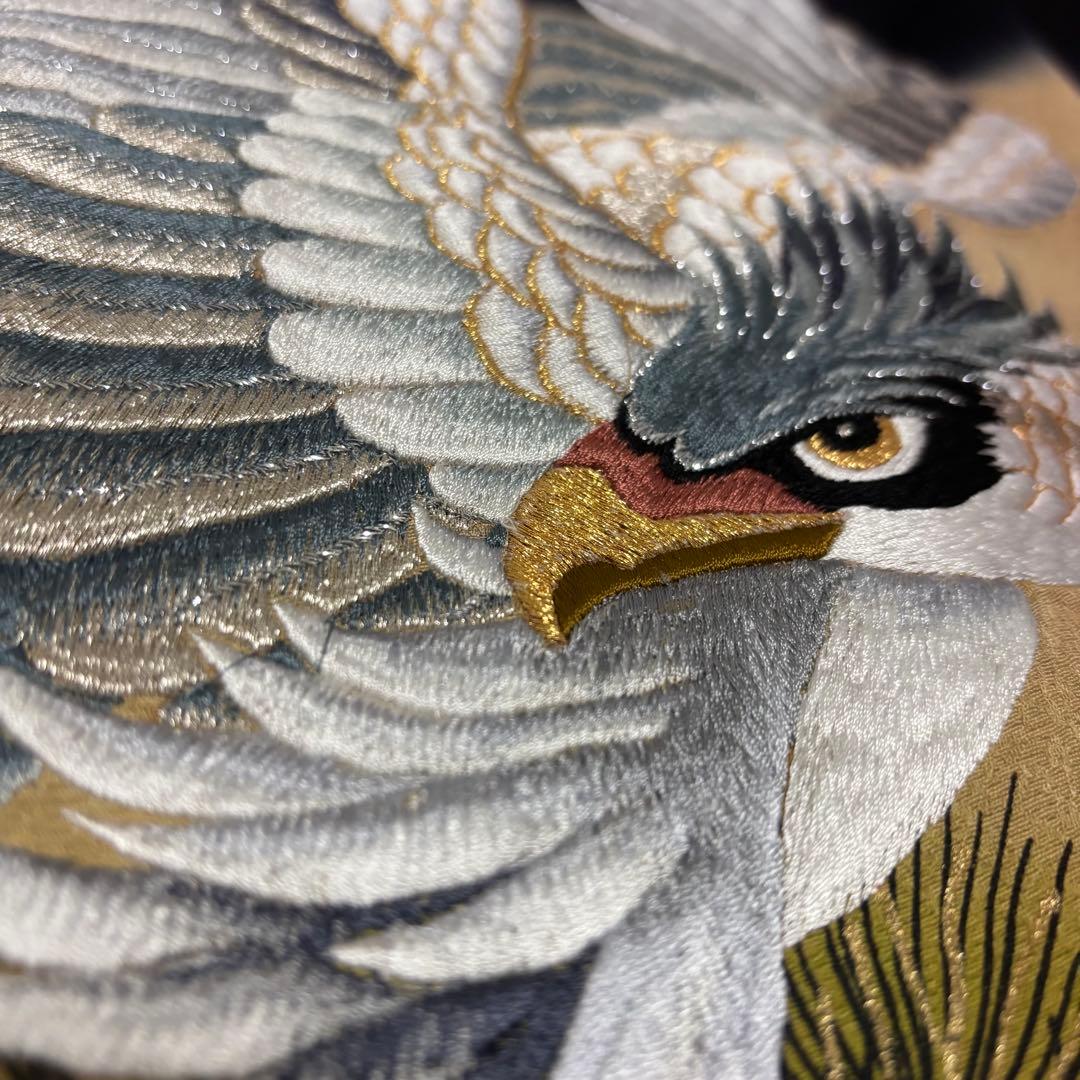 @様【新品】日本製 総刺繍 正絹 一本松 襦袢付 祝い箱付 お宮参り 産着