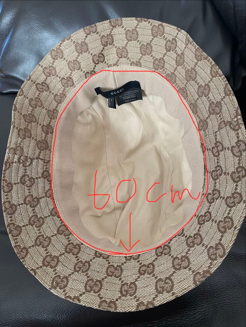 GUCCI バゲットハット Mサイズ(レディース)