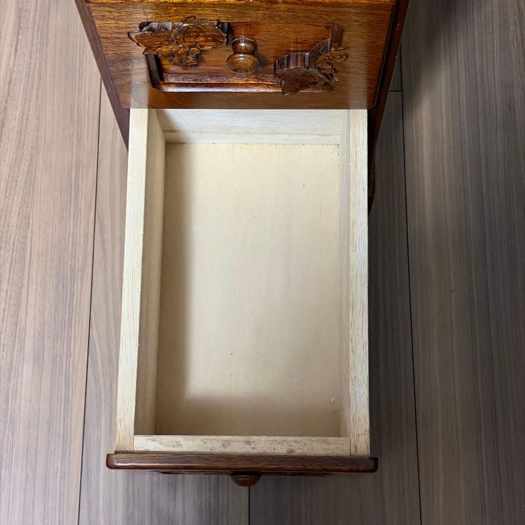 吉川 葡萄園 スリムチェスト　アンティーク 木製 小物入れ