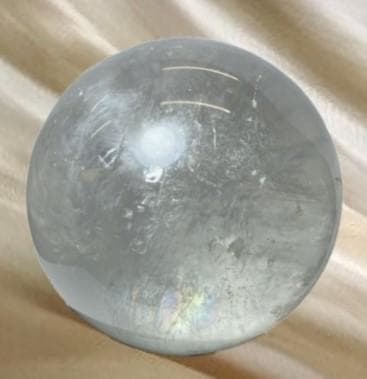 天然石 ＊ 丸玉 カルサイト お守り 置物 約100mm