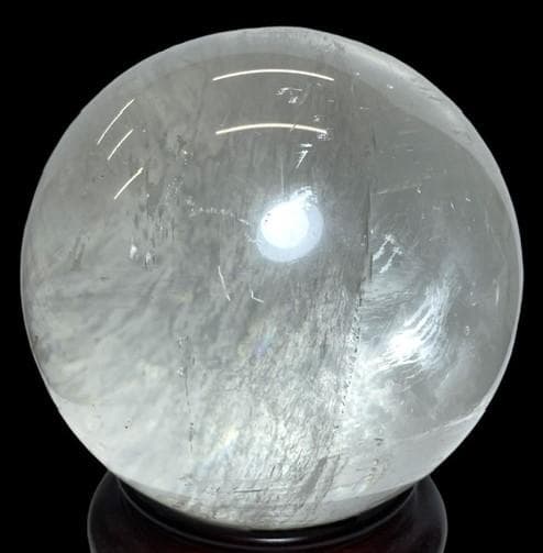 天然石 ＊ 丸玉 カルサイト お守り 置物 約100mm