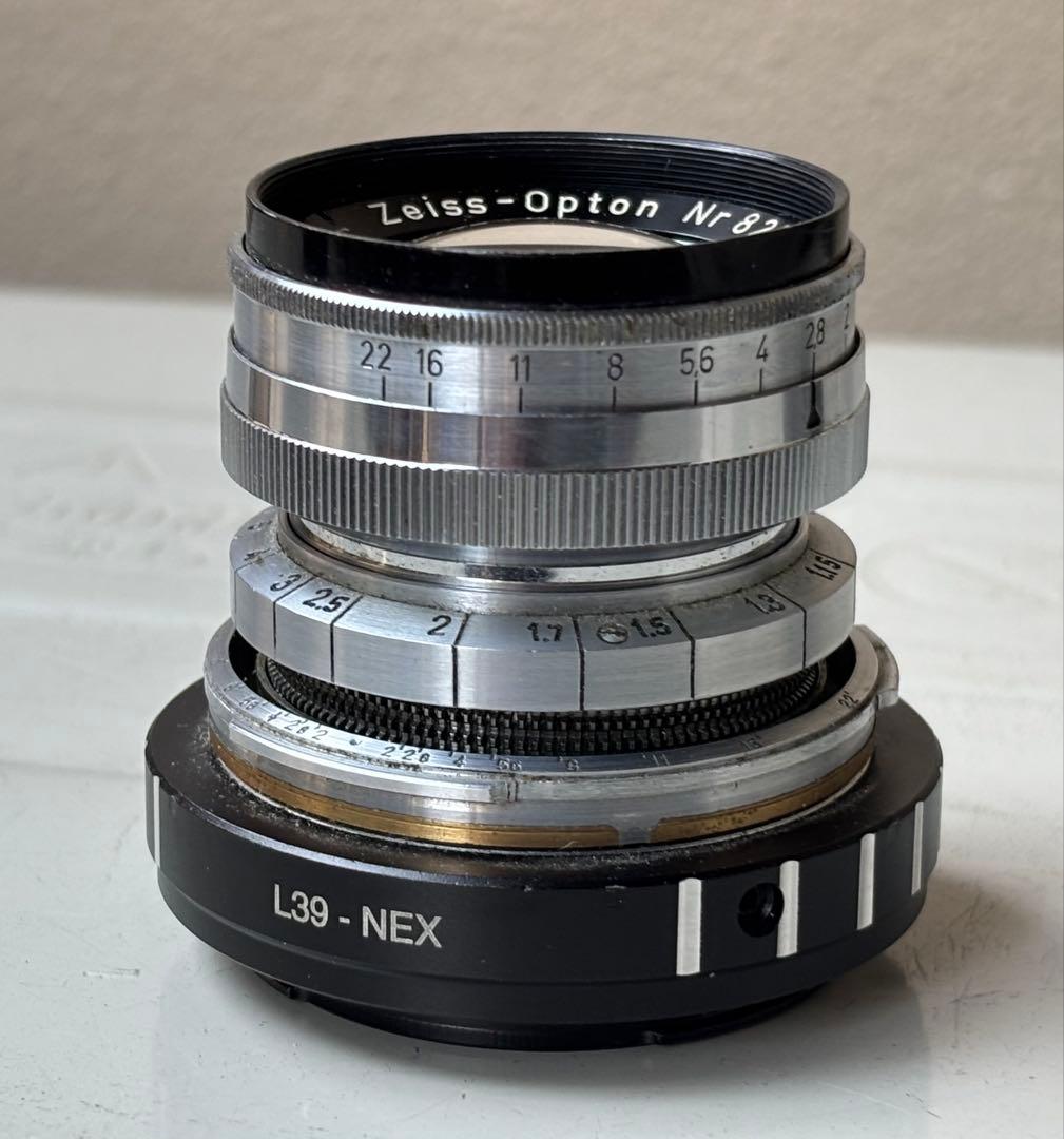 Zeiss Opton Sonnar 50mm f2 ＋マウントアダプター