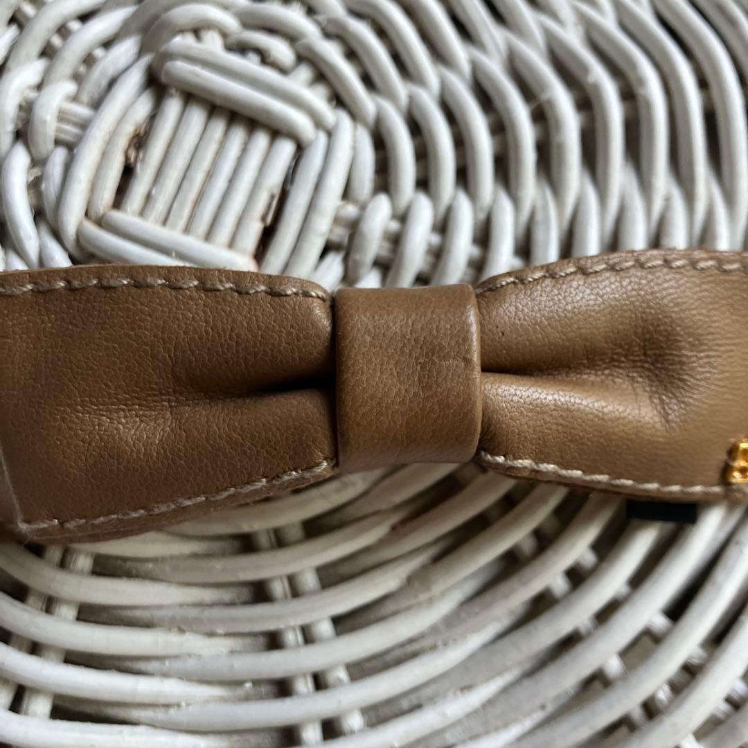 レア❤️リアルレザー❤️ALEXANDRE de PARIS ❤️リボンバレッタ