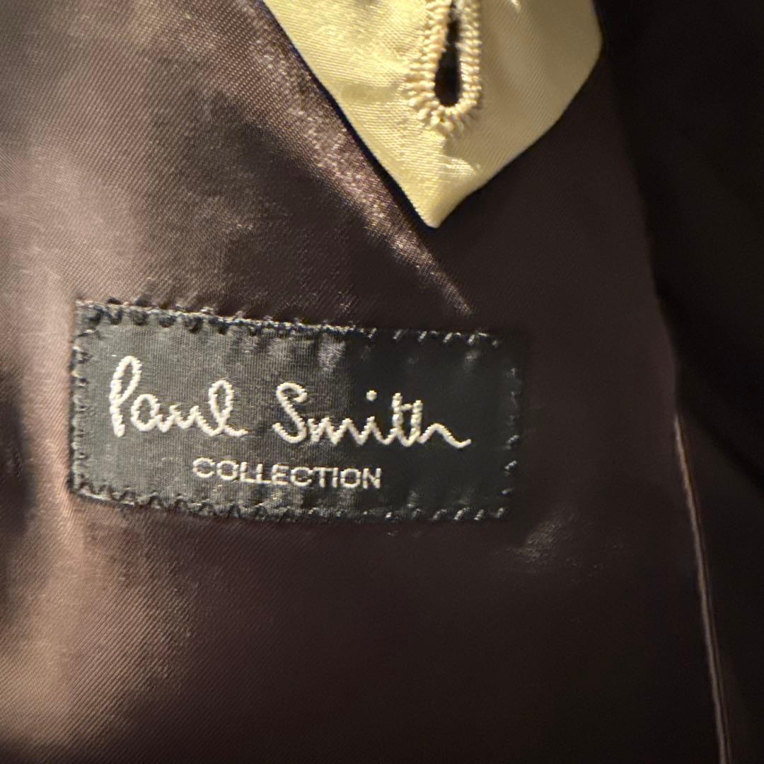 ポールスミスコレクション　オーダースーツブラウンストライプ・本切羽