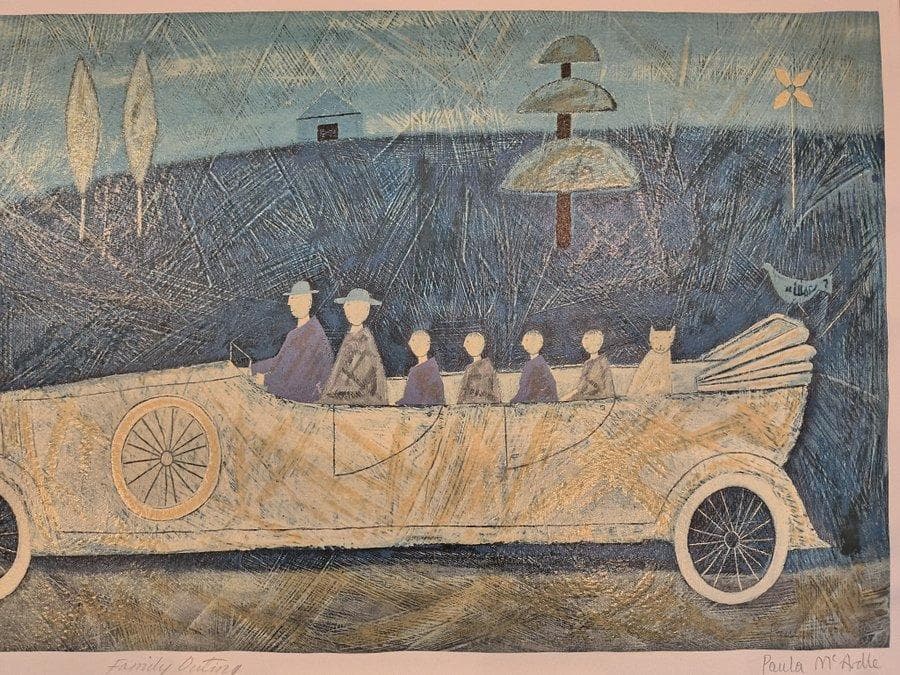 Paula Mcardle｜ポーラマッカードル「Family Outing」額装