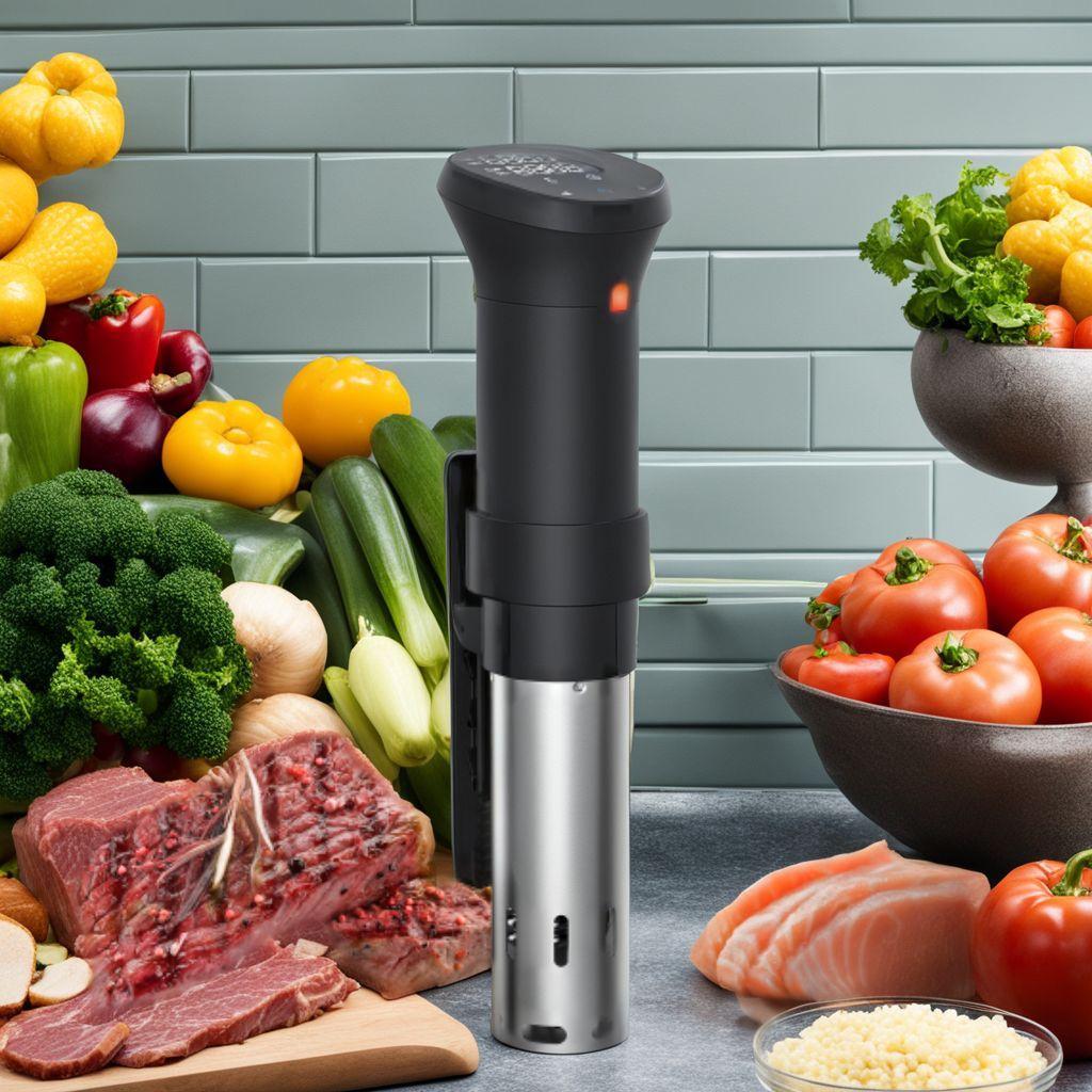 予約機能 真空調理器 1100Wハイパワー 低温調理器具 24時間