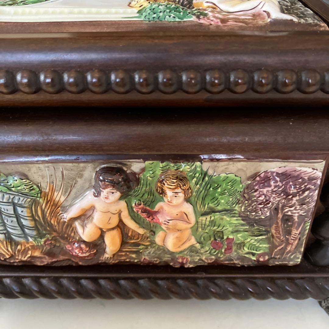 REUGE リュージュ　シリンダー型　オルゴール　72弁　陶器装飾