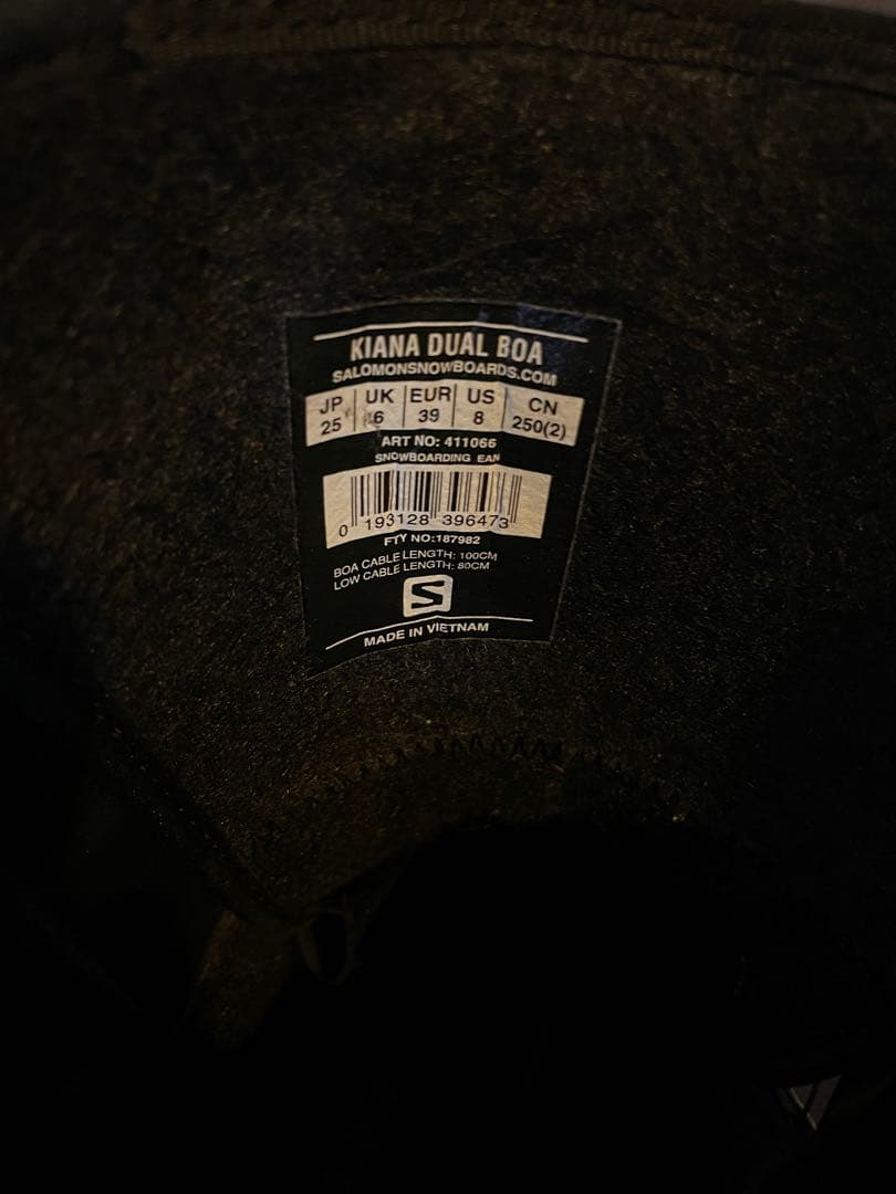 Dual Boa Kiana Salomon スノボ ブーツ
